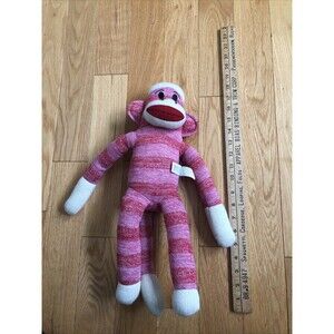 The Original Sock Monkey, Hand-Knit, Plush Material NWOT